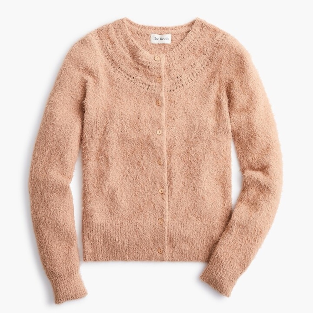 NWT The Reeds X J. Crew Fuzzy Cardigan Sweater